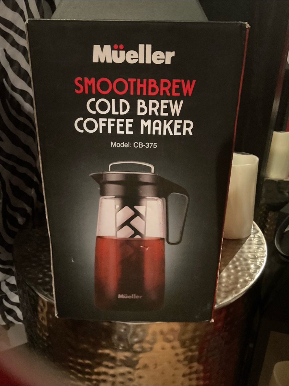 Mueller SmoothBrew Cold Brew Coffee Maker - Black & Clear
